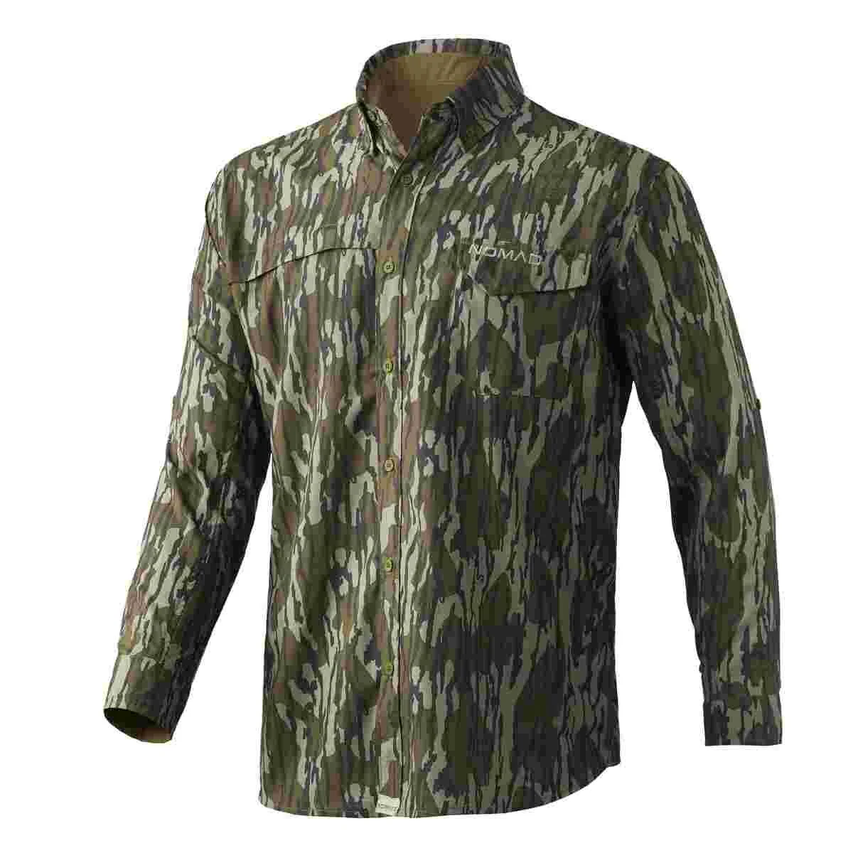 Nomad Stretch-Lite Long Sleeve Shirt Mossy Oak Bottomland L 1 Nomad Stretch-Lite Long Sleeve Shirt Mossy Oak Bottomland L