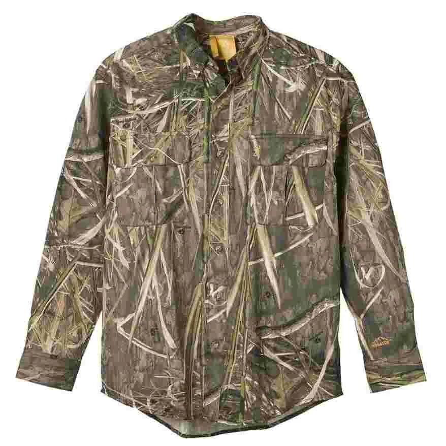 Browning Wasatch-CB Shirt Button-Front 2 Pocket Mossy Oak Shadow Grass Habitat S 1 Browning Wasatch-CB Shirt Button-Front 2 Pocket Mossy Oak Shadow Grass Habitat S