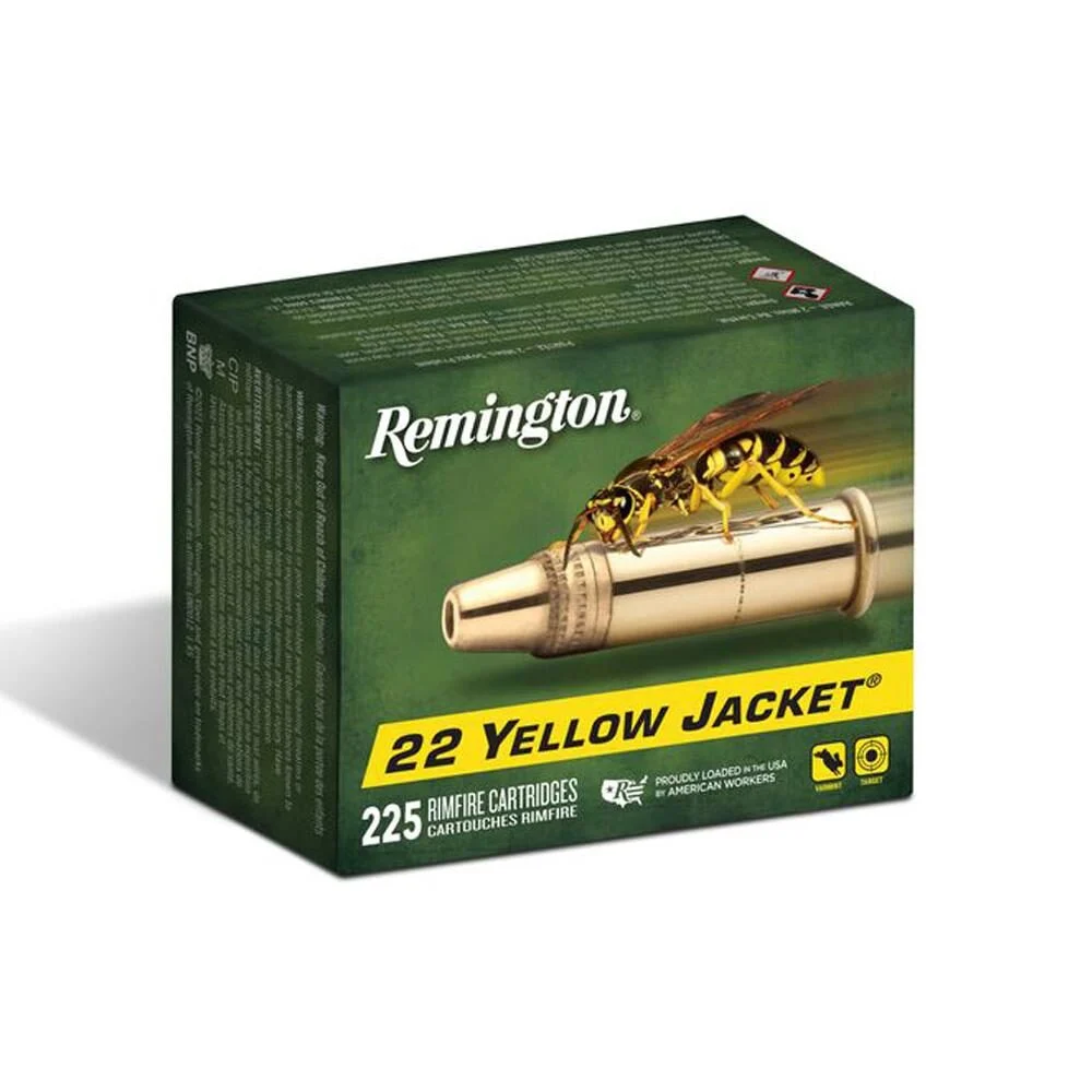 Remington Yellow Jacket Rimfire Ammunition .22 LR 33gr HP 1500 fps 225/ct 1 Remington Yellow Jacket Rimfire Ammunition .22 LR 33gr HP 1500 fps 225/ct