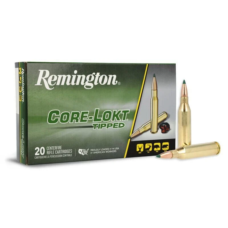 Remington Core-Lokt Tipped Rifle Ammunition 6.5 Creedmoor 129gr PT 2945 fps 20/ct 1 Remington Core-Lokt Tipped Rifle Ammunition 6.5 Creedmoor 129gr PT 2945 fps 20/ct