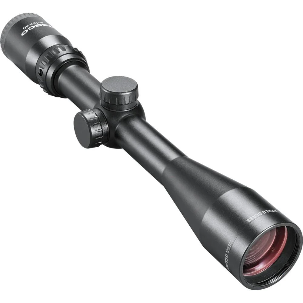 Tasco World Class Rifle Scope 4-12x40mm 1" SFP 30/30 Non Illum. Black with Rings Hang Box 1 Tasco World Class Rifle Scope 4-12x40mm 1" SFP 30/30 Non Illum. Black with Rings Hang Box