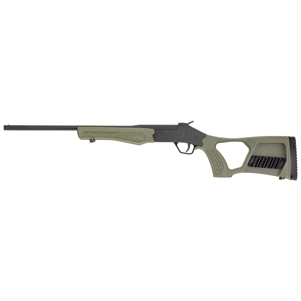 SS Poly Tuffy 410GA 18.5" BK/OD Green Break-Action Shotgun 1 SS Poly Tuffy 410GA 18.5" BK/OD Green Break-Action Shotgun