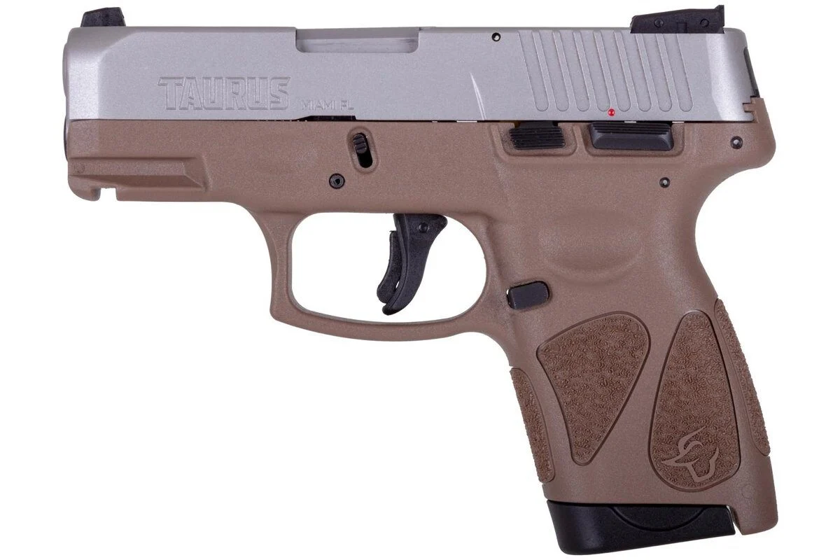 Taurus G2S Handgun 9mm Luger 7rd Magazines 3.2" Barrel Stainless Slide/Brown Grip 1 Taurus G2S Handgun 9mm Luger 7rd Magazines 3.2" Barrel Stainless Slide/Brown Grip