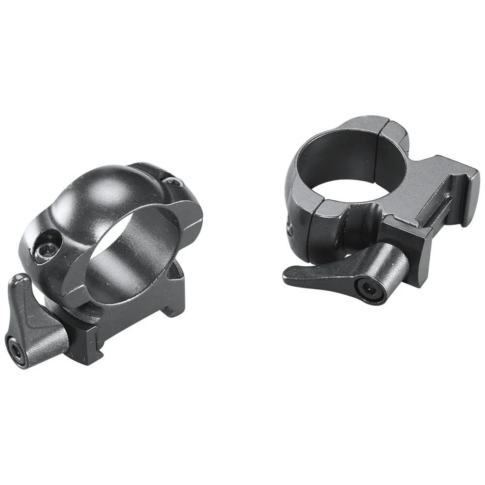 Weaver Grand Slam Leaver-Lok Top Mount Steel Scope Rings 1" X- High Matte 1 Weaver Grand Slam Leaver-Lok Top Mount Steel Scope Rings 1" X- High Matte
