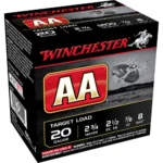 Winchester AA Target 20 ga 2-3/4" 2-1/2 dr 7/8 oz #8 - 25/ct 2 https3A2F2Fmedia.chattanoogashooting.com2Fimages2Fproduct2FWNAA2082FWNAA208 1