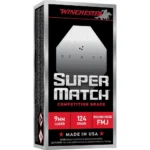 Winchester Super Match Handgun Ammunition 9mm Luger 124gr FMJ 1140fps 50/ct 2 https3A2F2Fmedia.chattanoogashooting.com2Fimages2Fproduct2FWNSM9RN1242FWNSM9RN1241