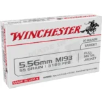 Winchester USA Lake City M193 Rifle Ammunition 5.56X45 NATO 55 gr. FMJ 3240 fps 1000/ct case 2 https3A2F2Fmedia.chattanoogashooting.com2Fimages2Fproduct2FWNWM193KC2FWNWM193KC 1