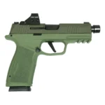 https3A2F2Fmedia.chattanoogashooting.com2Fimages2Fproduct2FXI6712052TGO2Fsig sauer p365 xmacro handgun 9mm luger 17rd magazines 2 3 7 barrel two tone green tb with optic xi6712052tgo 0003 Right