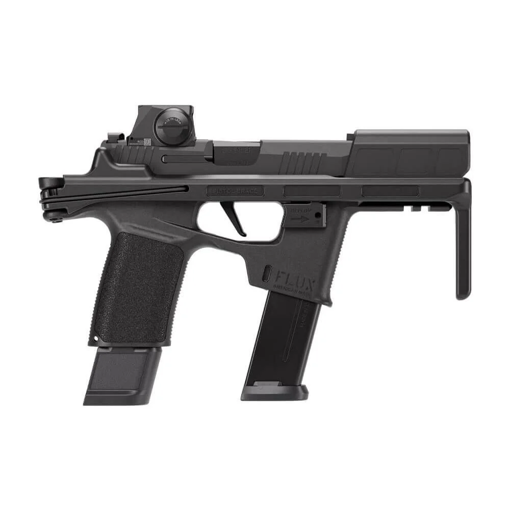 Sig Sauer P365-FLUX Handgun 9mm Luger 21(2)17(1)&25(1)rd Magazines 6″ Barrel Brace w/TacKit
