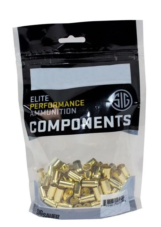 Sig Sauer Unprimed Handgun Brass Cartridge Cases .40 S&W 100/ct 1 Sig Sauer Unprimed Handgun Brass Cartridge Cases .40 S&W 100/ct