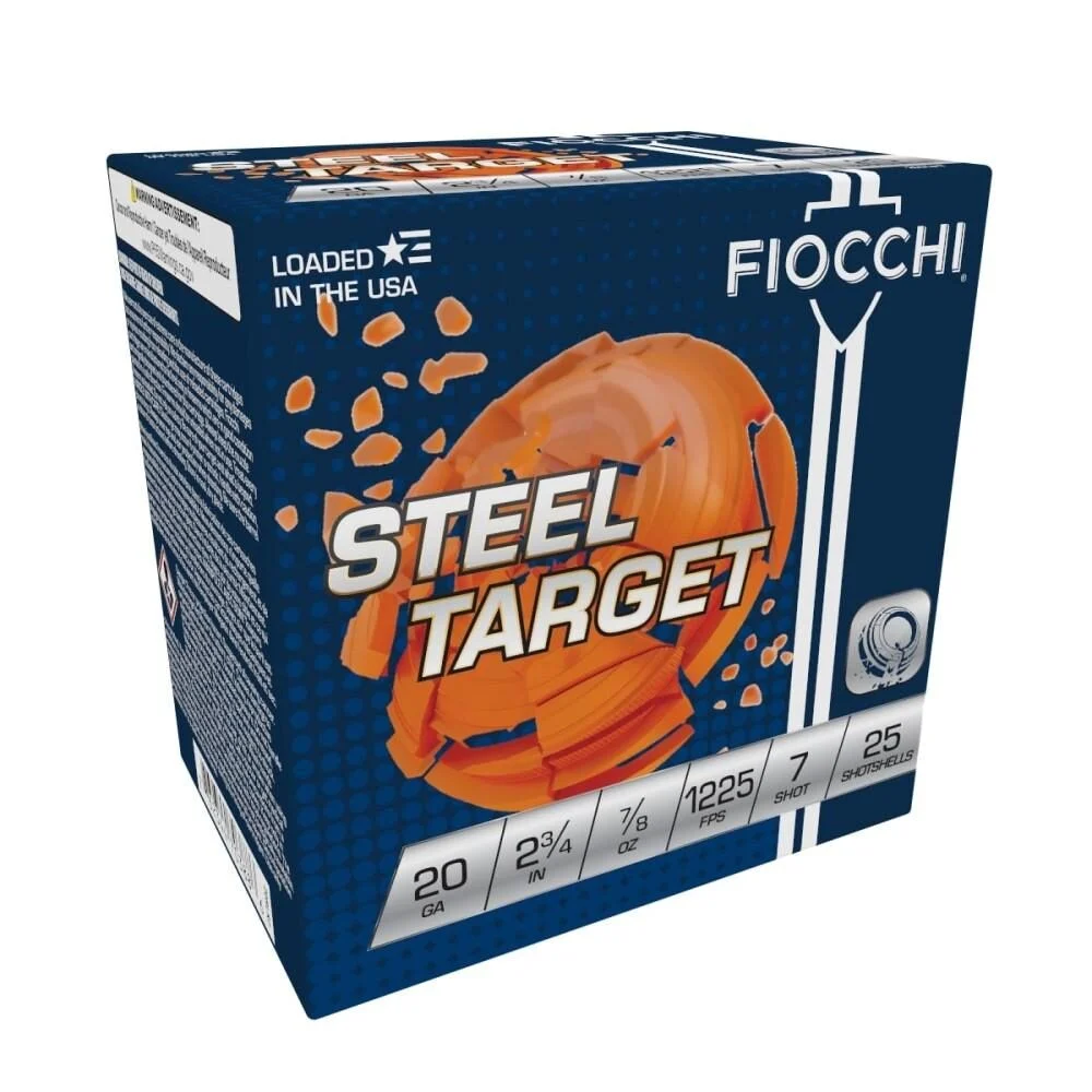 Fiocchi Steel Dove Low Recoil Shotshells 20 ga 2-3/4" 7/8oz 1225 fps #7 25/ct 1 Fiocchi Steel Dove Low Recoil Shotshells 20 ga 2-3/4" 7/8oz 1225 fps #7 25/ct