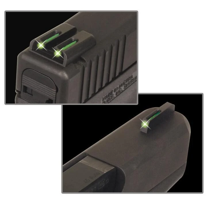 Truglo TFO Tritium/Fiber-Optic Day/Night Sights Fits Glock 17 / 17L 19 22 23 24 26 27 33 34 35 38 and 39 - Front Green/Rear Green 1 Truglo TFO Tritium/Fiber-Optic Day/Night Sights Fits Glock 17 / 17L 19 22 23 24 26 27 33 34 35 38 and 39 - Front Green/Rear Green