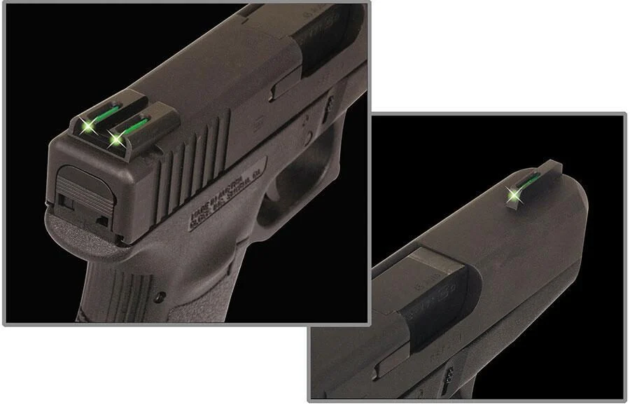 Truglo TFO Tritium/Fiber-Optic Day/Night Sights Fits Glock Slimline Models 42/43/43x/48 Set Sights Green Front / Green Rear 1 Truglo TFO Tritium/Fiber-Optic Day/Night Sights Fits Glock Slimline Models 42/43/43x/48 Set Sights Green Front / Green Rear