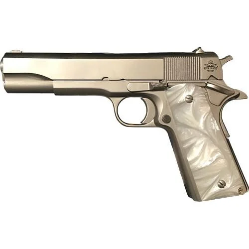 RIA GI Standard Full Size Matte Nickel Handgun .45 ACP 8rd Magazine 5" Barrel 1 RIA GI Standard Full Size Matte Nickel Handgun .45 ACP 8rd Magazine 5" Barrel