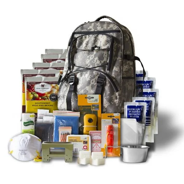 Wise Five Day Survival Kit Backpack For One Person 32 Servings Camo 1 Wise Five Day Survival Kit Backpack For One Person 32 Servings Camo