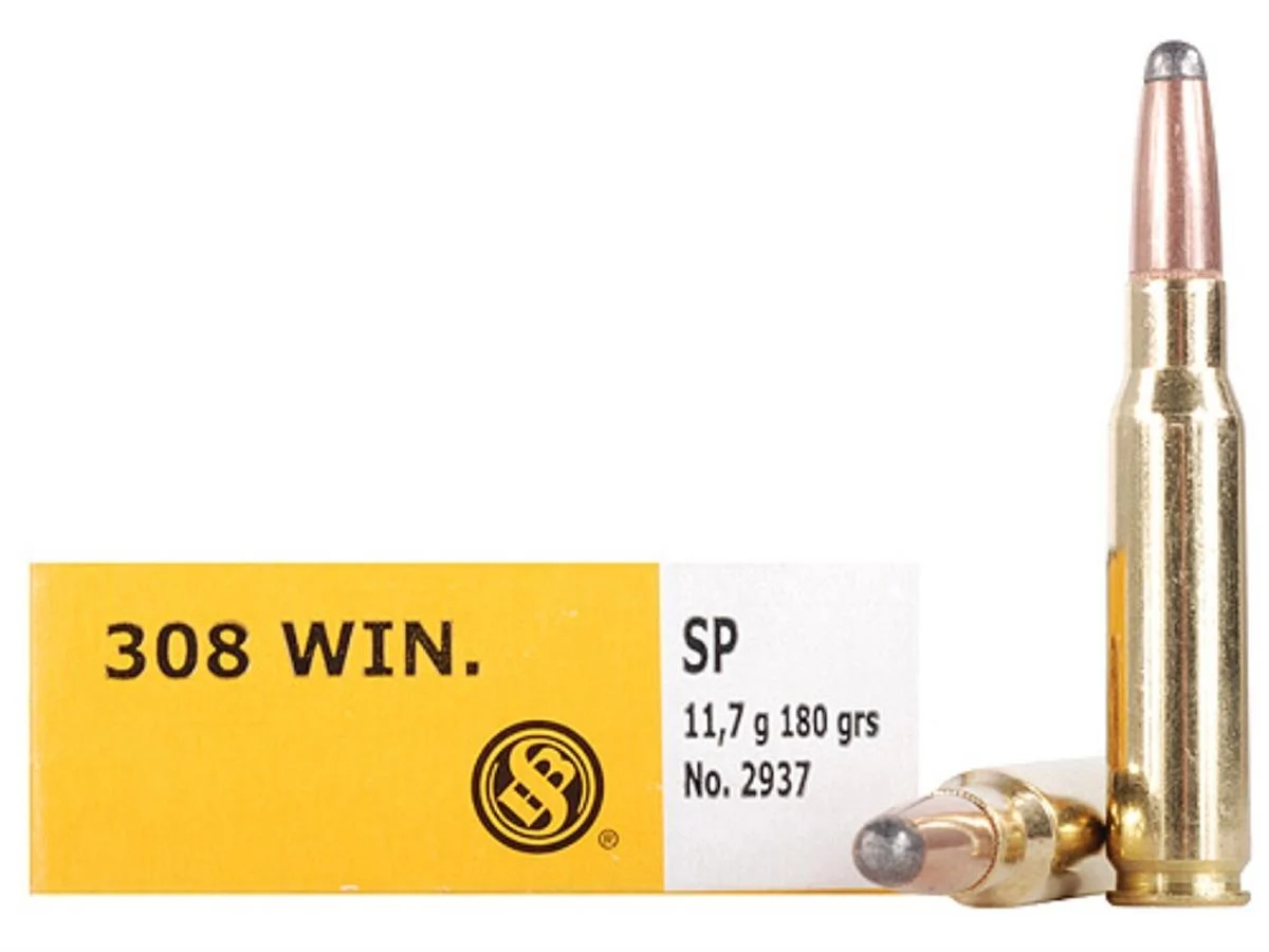 Sellier & Bellot Rifle Ammunition .308 Win 180 gr SP - 20/box 1 Sellier & Bellot Rifle Ammunition .308 Win 180 gr SP - 20/box