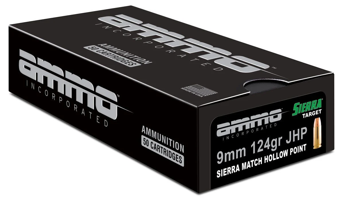 Ammo Inc Signature Match 9mm Luger Handgun Ammo - 124 Grain | Sierra Match HP | 50rd Box 1 Ammo Inc Signature Match 9mm Luger Handgun Ammo - 124 Grain | Sierra Match HP | 50rd Box