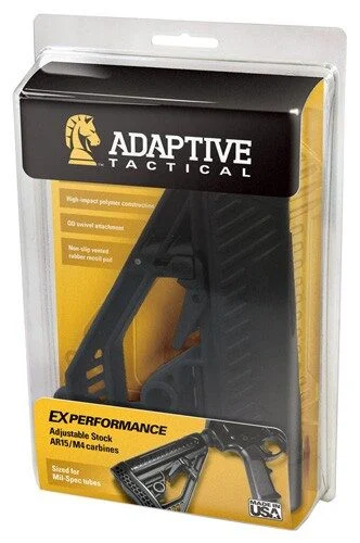 ADAPTIVE TACTICAL STOCK AR-15 - MIL-SPEC POLYMER BLACK 2 ADAPTIVE TACTICAL STOCK AR-15 - MIL-SPEC POLYMER BLACK - Image 2