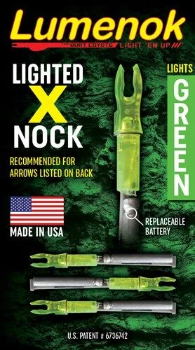 LUMENOK LIGHTED NOCK - X-SERIES GREEN 3PK 2 LUMENOK LIGHTED NOCK - X-SERIES GREEN 3PK - Image 2