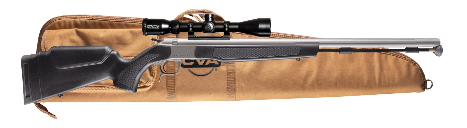 CVA OPTIMA .50CAL SS/BLK PKG 1 CVA OPTIMA .50CAL SS/BLK PKG