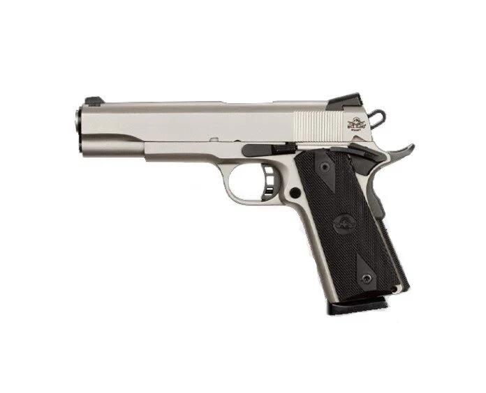 ROCK ISLAND ARMORY M1911-A1 TACT 45ACP NICKEL 5"# 1 ROCK ISLAND ARMORY M1911-A1 TACT 45ACP NICKEL 5"#